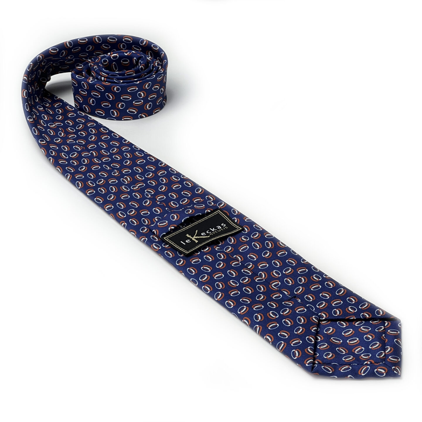 tamsiai mėlynas vyriškas kaklaraištis
