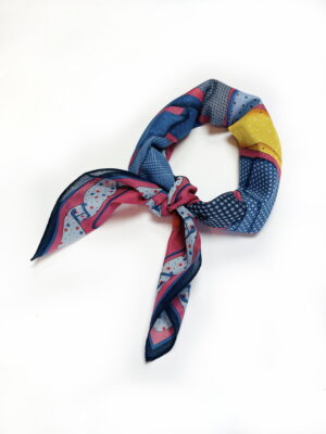 Natūralios medvilnės marga kaklaskarė